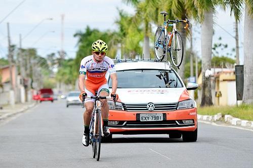 Gabriel durante seu primeiro treino / Foto: Luis Claudio Antunes/Bike76